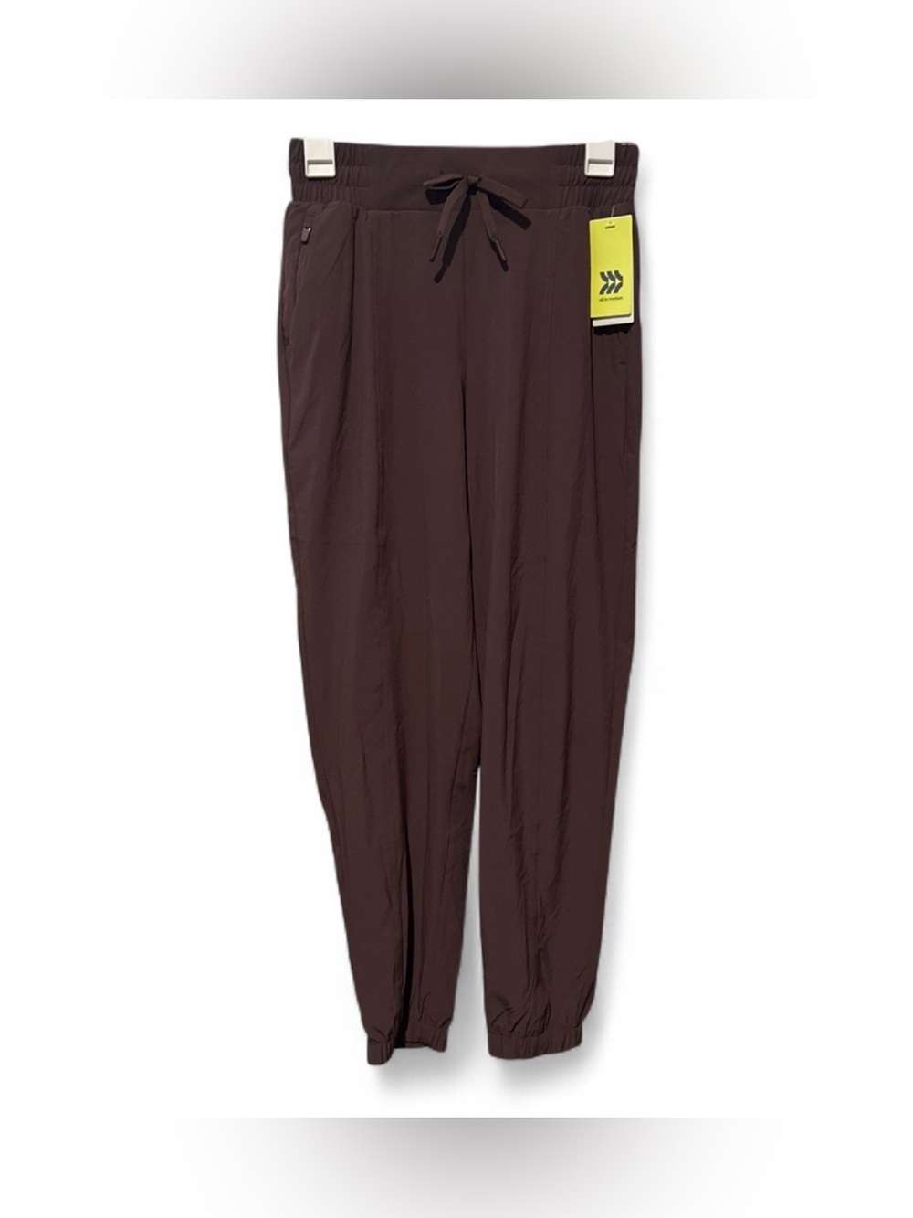 Size XS All in Motion Women’s Mid rise jogger with zipper and adjustable band